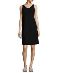 Eileen Fisher Solid Scoop Neck A Line Dress