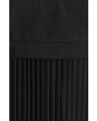 Carven Strapless Dress With Pleated Skirt