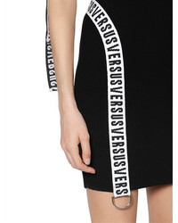 Versus Stretch Mini Dress W Logo Bands