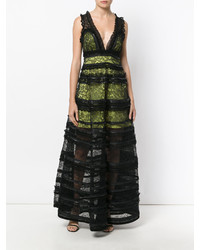 Givenchy Tiered Zip Trim Dress
