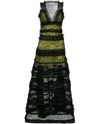 Givenchy Tiered Zip Trim Dress