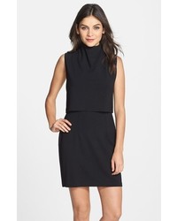 French Connection Turtleneck Sleeveless Popover Dress