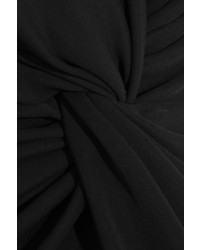 Lanvin Twist Front Crepe Dress Black