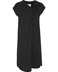 Maison Margiela Twist Front Crepe Dress Black