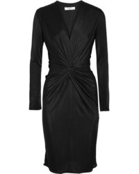 Lanvin Twist Front Jersey Dress Black