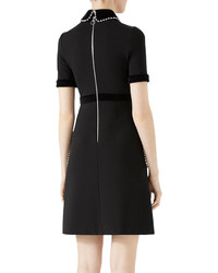 Gucci Viscose Jersey Dress With Pearls Crystals