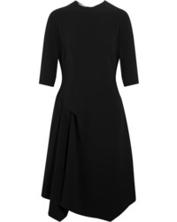 Stella McCartney Xandria Asymmetric Cady Dress Black