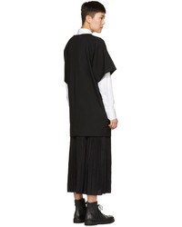 Y's Ys Black Long K Bottom Pleats Dress