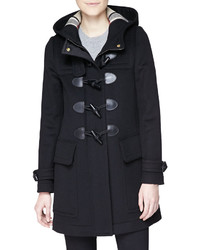 Burberry Brit Finsdale Hooded Duffle Coat W Toggles