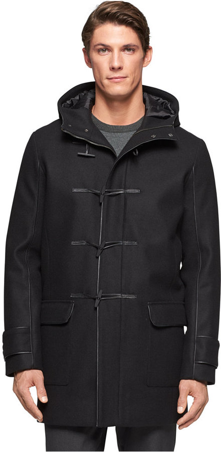 Elegantie College wit Calvin Klein Ck Premium Modern Wool Blend Toggle Coat, $398 | Macy's |  Lookastic