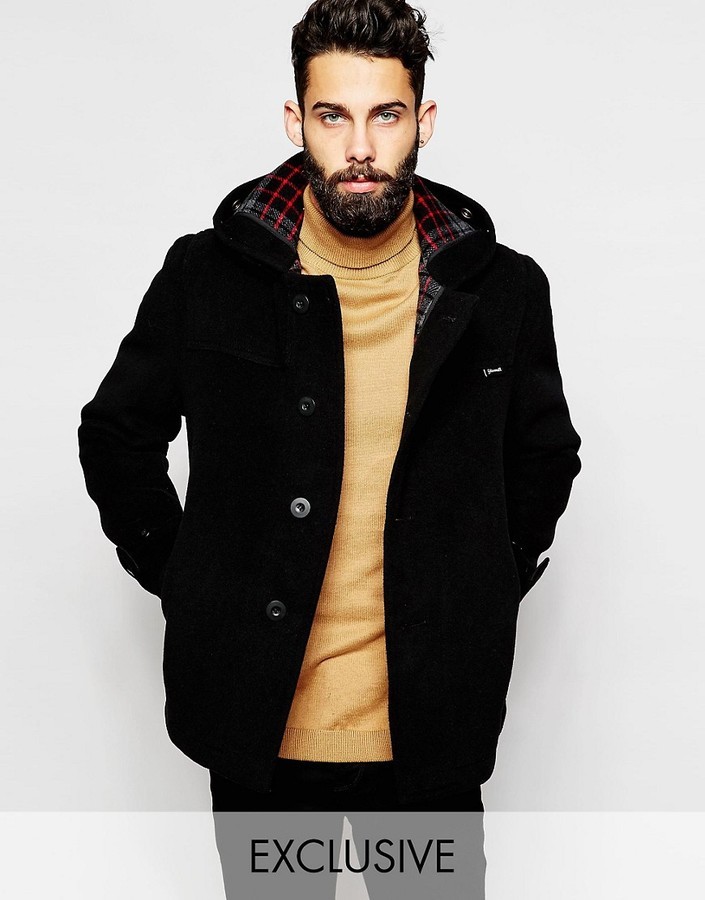Gloverall Cropped Duffle Coat With Buttons, $475 | Asos | Lookastic