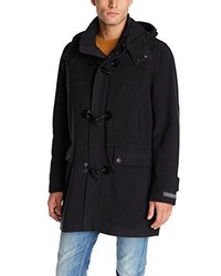 Cole Haan Italian Wool Blend Duffle Coat With Removable Hood