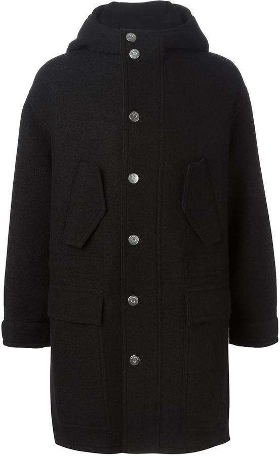 Neil Barrett Classic Duffle Coat, $2,321 | farfetch.com | Lookastic