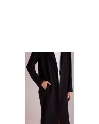 Missguided Long Sleeve Maxi Duster Coat Black