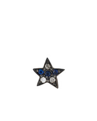 Carolina Bucci 18kt Black Gold Superstellar Star Stud Diamond Earring