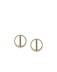 NOOR FARES 18kt Gold Merkaba Creoles Earrings