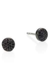 Astley Clarke Black Black Mini Icon Diamond Stud Earrings