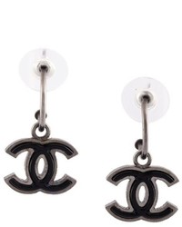 Chanel Vintage Cc Drop Earrings