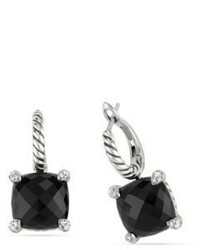 David Yurman Chatelaine Drop Earrings With Black Onyx Topaz And Diamonds