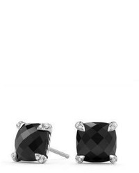 David Yurman Chatelaine Stud Earrings With Black Onyx And Diamonds