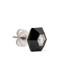 Fred Leighton Collection 18 Karat White Gold Jade And Diamond Earrings