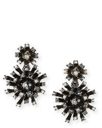 Oscar de la Renta Crystal Firework Drop Earrings