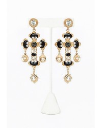 Missguided Damica Statet Cross Earrings Gold