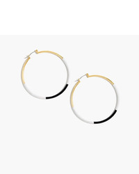 J.Crew Dipped Enamel Hoop Earrings