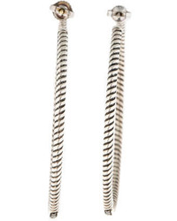 David Yurman Graphite Ice In And Out Hoop Earrings