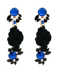 Marni Rope Knot Earrings With Faux Jewels