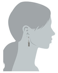 French Connection Safety Pin Tassel Drop Earrings