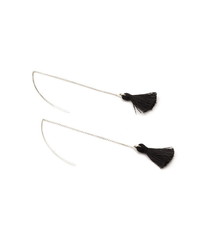 Forever 21 Tassel Charm Threader Earrings
