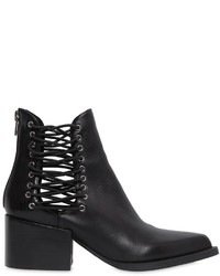 Windsor Smith 55mm Edme Elastic Leather Ankle Boots