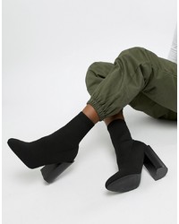 ASOS DESIGN Enchanted Knitted Sock Boots
