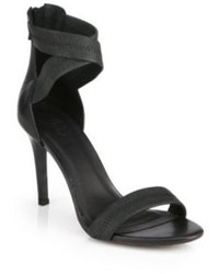 Joie Elaine Leather Elastic Crisscross Sandals, $285