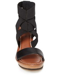 Bernardo Footwear Kaila Elastic Strap Wedge Sandal
