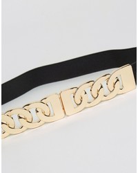 Asos Chain Detail Elastic Waist Belt
