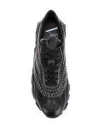 Valentino Garavani Embellished Lace Up Sneakers