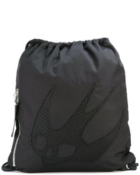 MCQ Alexander Ueen Swallow Embellished Backpack