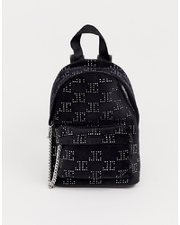 Juicy Couture Juicy Black Label Delta Mini Backpack In Black Velvet