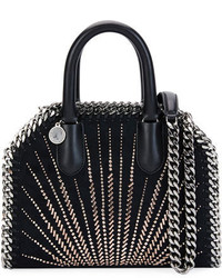 Stella McCartney Falabella Embellished Mini Bowler Bag Black