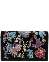 Saint Laurent Hand Embellished Velvet Bag