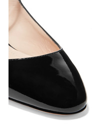 Nicholas Kirkwood Lola Embellished Patent Leather Ballet Flats Black