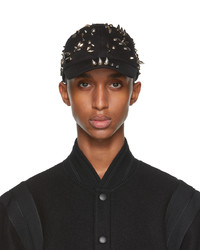 Givenchy Black Canvas Stud Cap
