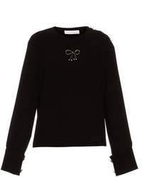 J.W.Anderson Bow Embellished Crepe Top