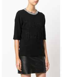 Love Moschino Embellished Knitted Top