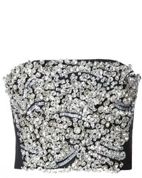 Vera Wang Embellished Strapless Top