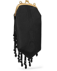 Erdem Embellished Silk Moire Shoulder Bag