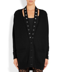 Givenchy Embellished Cutout Cashmere Cardigan Black