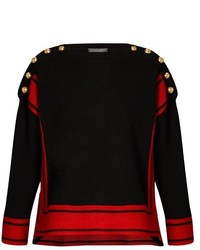 Alexander McQueen Button Embellished Cashmere Sweater
